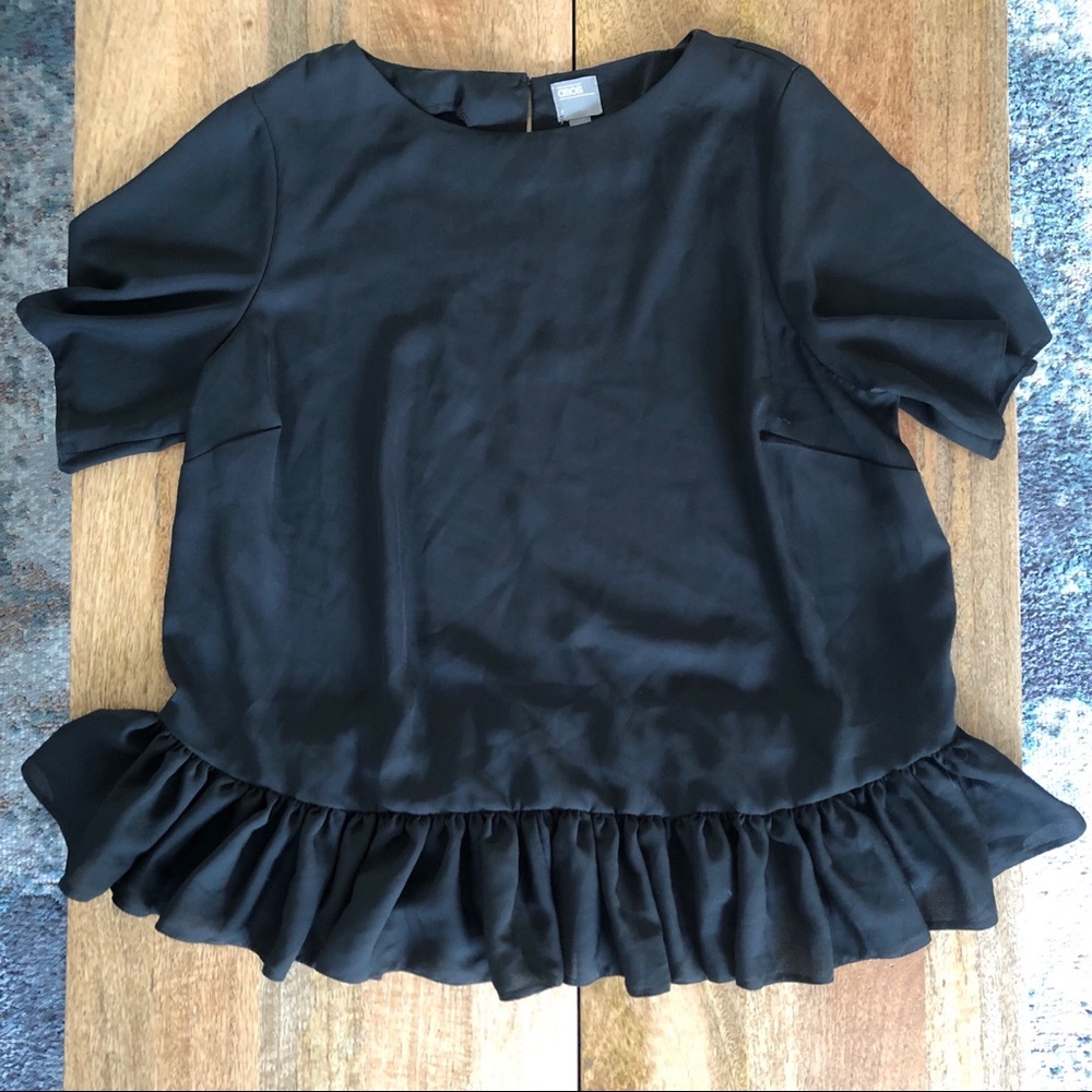 Asos Ruffle Hem Blouse